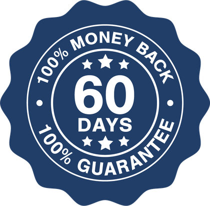60-Day Money-Back Guarantee seal